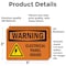 Signmission Electrical Panel Inside With Symbol OSHA Warning Sign, Vinyl Decal, 5in W x 3.5in L, 2PK OS-2PACK-WS-D-35-L-12095 - alternate 2
